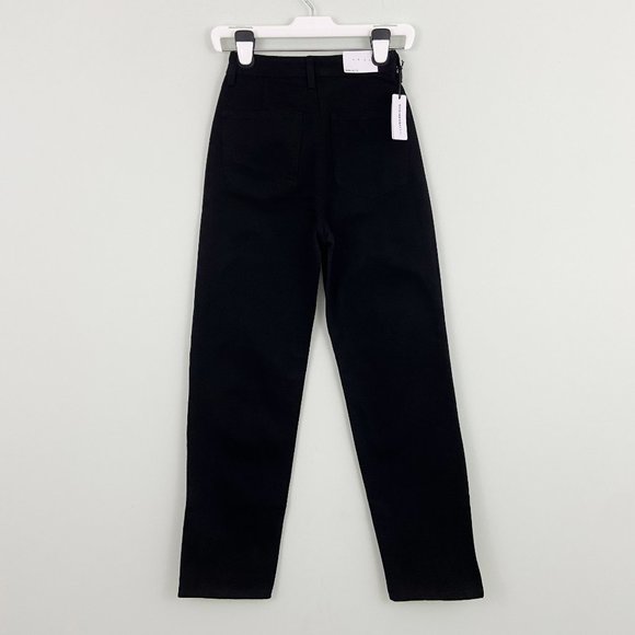 🌺SOLD🌺 NWT WeWoreWhat | Black High Waisted Straight Leg Mom Jeans 27 - Picture 4 of 7